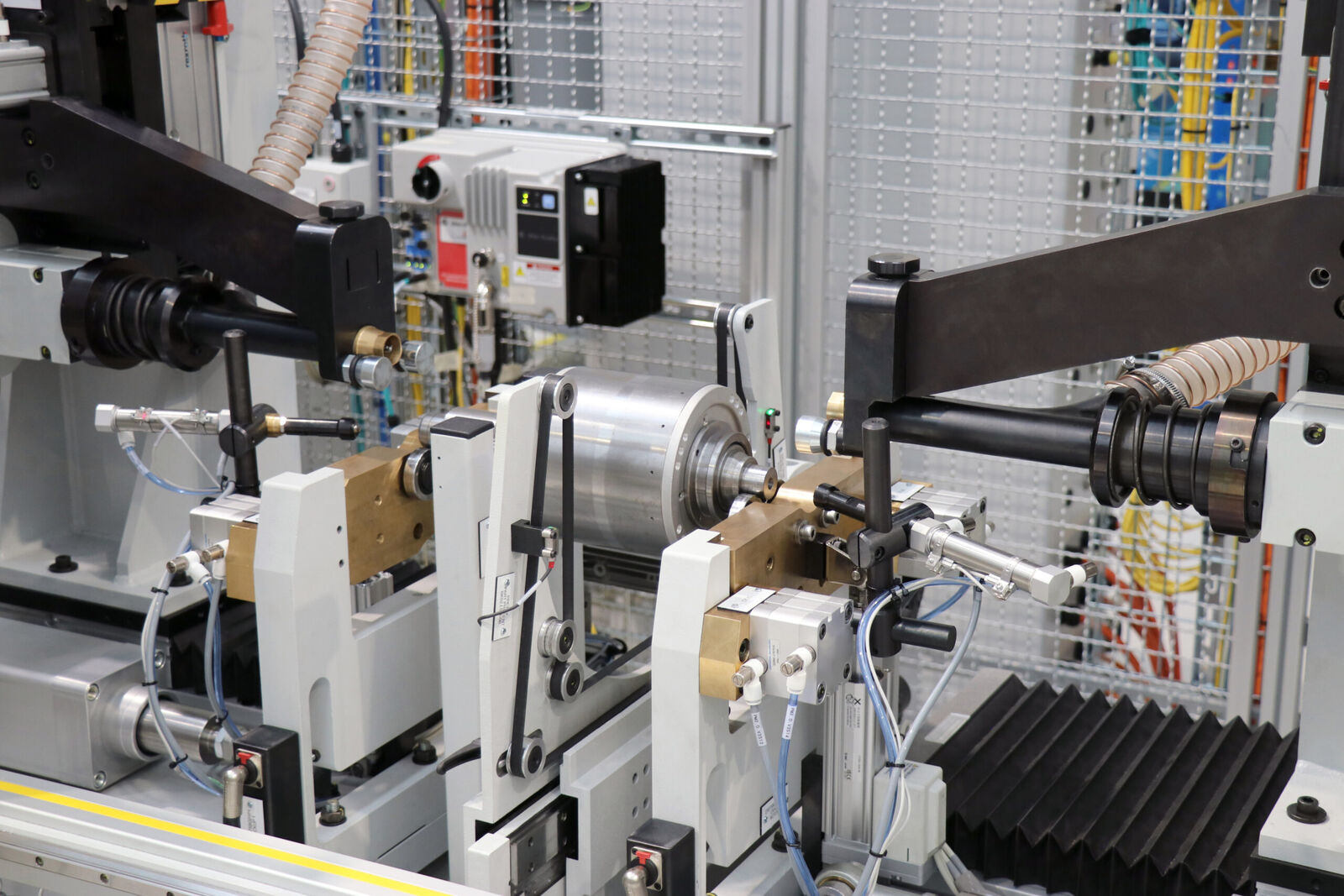 Electric motor balancing machines