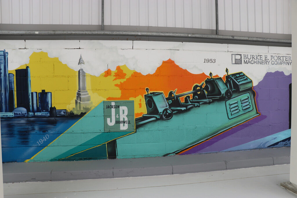 Company history mural